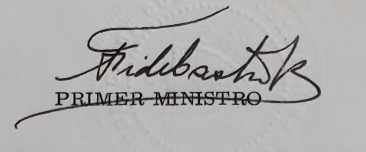 Who Signed This Document  - Fidel Castro - Primer Ministro "Prime Minister"